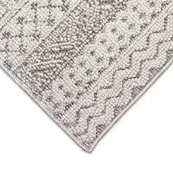Outdoor Rugs-Kirkland's Home Linear Sundry Outdoor Area Rug, 6X9 Gray