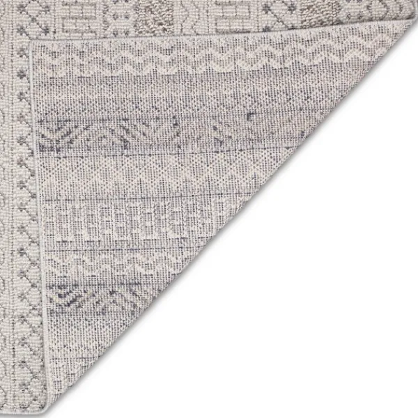 Outdoor Rugs-Kirkland's Home Linear Sundry Outdoor Area Rug, 5X7 Gray