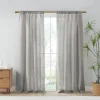 Curtains & Drapes-Kirkland's Home Linen Blend Curtain Panel Set, 84 In Gray