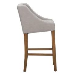Bar Stools & Counter Height Stools-Kirkland's Home Linen Castaic Barstool Tan