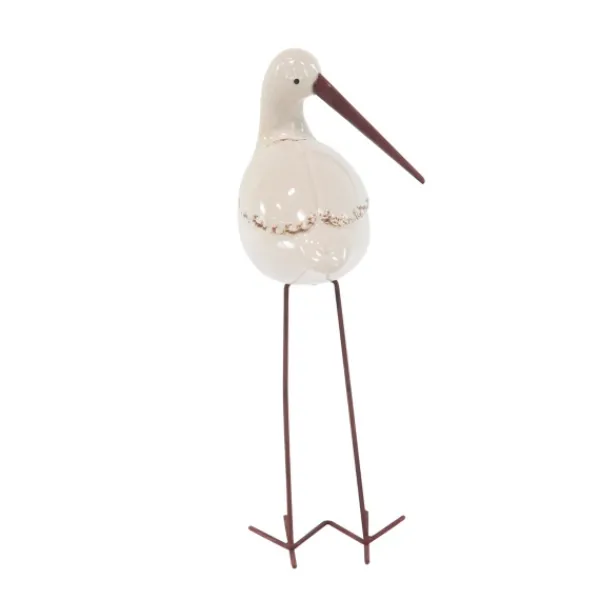 Statues & Figurines-Kirkland's Home Long Beak Stoneware Bird Figurines, Set Of 3 White