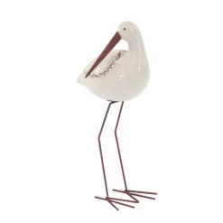 Statues & Figurines-Kirkland's Home Long Beak Stoneware Bird Figurines, Set Of 3 White