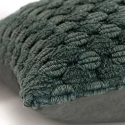 Pillows-Kirkland's Home Looped Cotton Throw Pillow Green