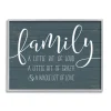 Wall Quotes & Signs-Kirkland's Home Loud Family Framed Giclee Canvas Art Print Blue/White