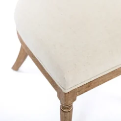 Dining Chairs-Kirkland's Home Louis Cane & Cream Upholstered Dining Chair Ivory