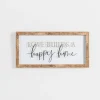 Wall Quotes & Signs-Kirkland's Home Love Builds A Happy Home Wall Plaque White/Black/Tan