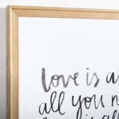 Wall Quotes & Signs-Kirkland's Home Love Is All You Need Framed Wall Plaque White/Black