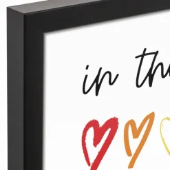 Wall Quotes & Signs-Kirkland's Home Love Is Love Framed Canvas Art Print White/Multi