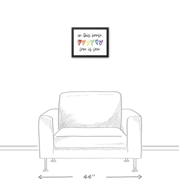 Wall Quotes & Signs-Kirkland's Home Love Is Love Framed Canvas Art Print White/Multi