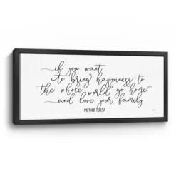 Wall Quotes & Signs-Kirkland's Home Love Your Family Framed Giclee Canvas Art Print White/Black