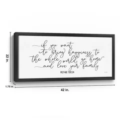 Wall Quotes & Signs-Kirkland's Home Love Your Family Framed Giclee Canvas Art Print White/Black