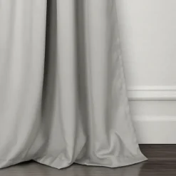 Curtains & Drapes-Kirkland's Home Lush Insulated Curtain Panel Set, 120 In. Gray