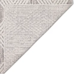 Outdoor Rugs-Kirkland's Home Luxe Diamond Outdoor Area Rug, 5X7 Gray
