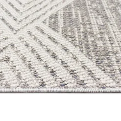 Outdoor Rugs-Kirkland's Home Luxe Diamond Outdoor Area Rug, 5X7 Gray