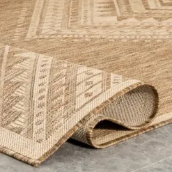 Outdoor Rugs-Kirkland's Home Luxe Diamond Outdoor Area Rug, 6X9 Gray