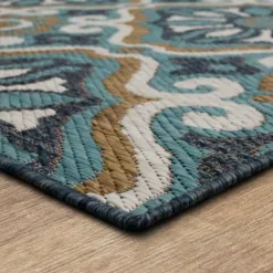 Outdoor Rugs-Kirkland's Home Luxe Diamond Outdoor Area Rug, 7X10 Gray