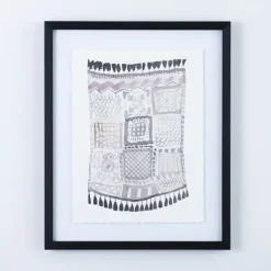 Framed Art-Kirkland's Home Macrame I Framed Art Print White/Gray