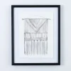 Framed Art-Kirkland's Home Macrame Ii Framed Art Print White/Gray