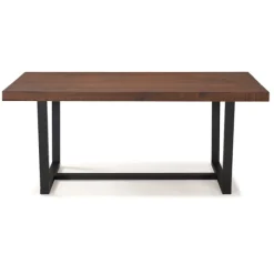 Dining Tables-Kirkland's Home Mahogany Distressed Solid Wood Dining Table Brown
