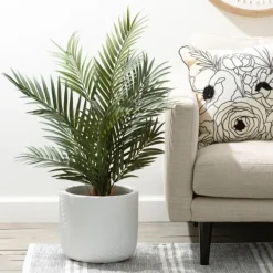 Trees & Topiaries-Kirkland's Home Majestic Palm Tree In Gray Planter