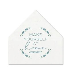 Wall Quotes & Signs-Kirkland's Home Make Yourself At Home House Shaped Canvas Print White