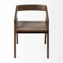 Dining Chairs-Kirkland's Home Mango Wood Dining Chair Brown