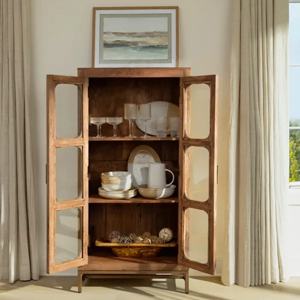 Cabinets & Sideboards-Kirkland's Home Manu Natural Mango Wood Cabinet