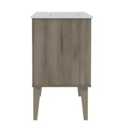 Bathroom Furniture-Kirkland's Home Maple Corinth Wood Sink Vanity Gray