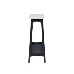 Console Tables-Kirkland's Home Marble And Black Wood Console Table