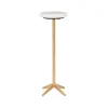 Accent & End Tables-Kirkland's Home Marble And Gold Base Cocktail Table White