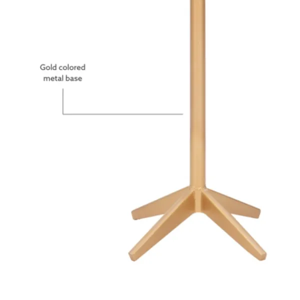Accent & End Tables-Kirkland's Home Marble And Gold Base Cocktail Table White