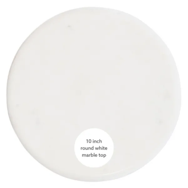 Accent & End Tables-Kirkland's Home Marble And Gold Base Cocktail Table White