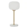 Table Lamps-Kirkland's Home Marble And Gold Metal Globe Table Lamp White