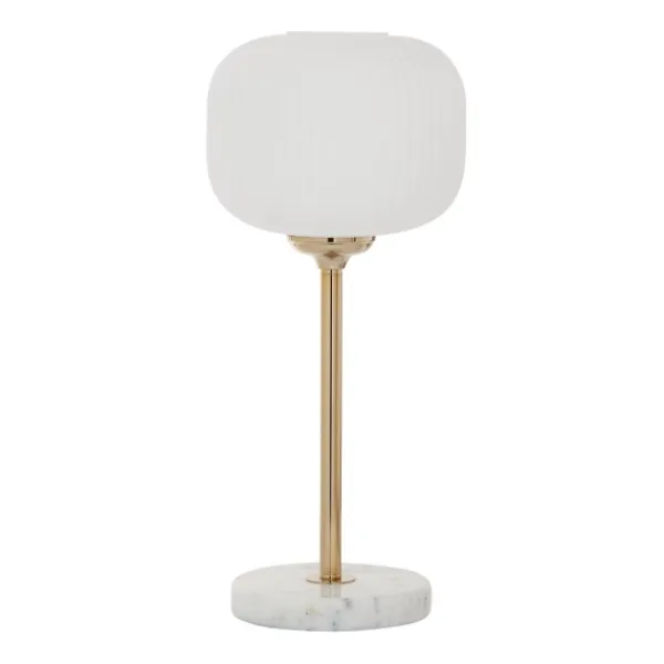 Table Lamps-Kirkland's Home Marble And Gold Metal Globe Table Lamp White