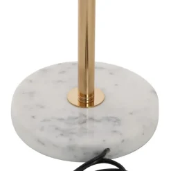 Table Lamps-Kirkland's Home Marble And Gold Metal Globe Table Lamp White