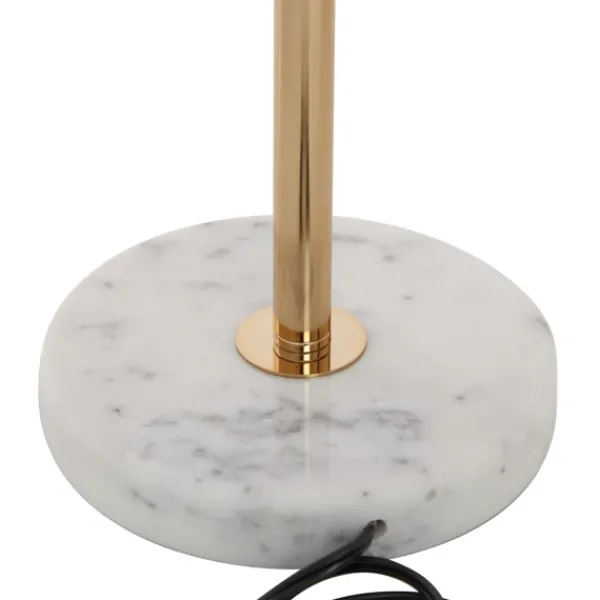 Table Lamps-Kirkland's Home Marble And Gold Metal Globe Table Lamp White