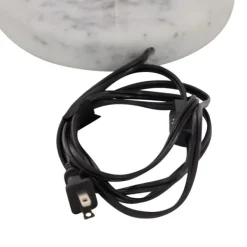 Table Lamps-Kirkland's Home Marble And Gold Metal Globe Table Lamp White