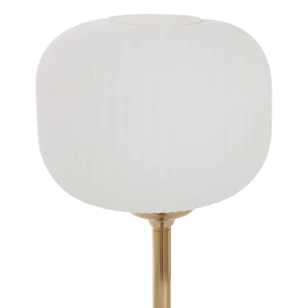 Table Lamps-Kirkland's Home Marble And Gold Metal Globe Table Lamp White