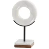 Statues & Figurines-Kirkland's Home Marble Ring Sculpture, 11 In. White