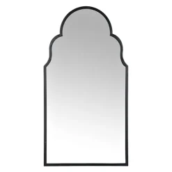 Decorative Mirrors-Kirkland's Home Maria Metal Arch Wall Mirror Black