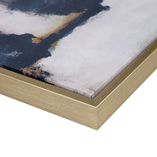Framed Art-Kirkland's Home Martha Stewart Blue Drift 5-Pc. Framed Art Blue/White/Gold