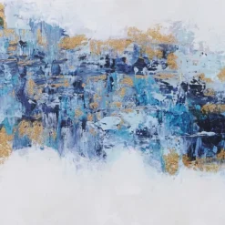 Framed Art-Kirkland's Home Martha Stewart Blue Drift 5-Pc. Framed Art Blue/White/Gold
