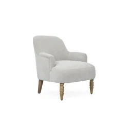 Accent Chairs-Kirkland's Home Martha Stewart Extended Seat Accent Chair Gray