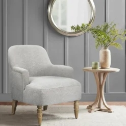 Accent Chairs-Kirkland's Home Martha Stewart Extended Seat Accent Chair Gray