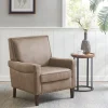 Accent Chairs-Kirkland's Home Martha Stewart Faux Leather Accent Chair Brown