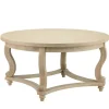 Coffee Tables-Kirkland's Home Martha Stewart Round Coffee Table Tan