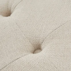 Benches & Ottomans-Kirkland's Home Martha Stewart Round Cream Ottoman With Shelf Ivory