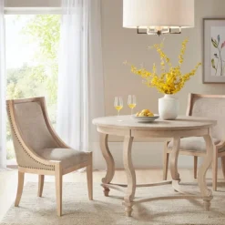 Dining Chairs-Kirkland's Home Martha Stewart Swoop Back Dining Chair Tan
