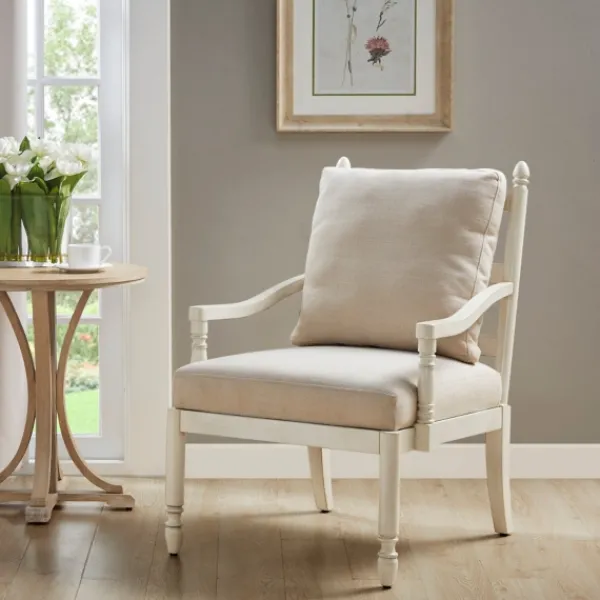 Accent Chairs-Kirkland's Home Martha Stewart Toni Accent Chair Ivory