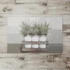Kitchen & Floor Mats-Kirkland's Home Mason Jar Greenery Kitchen Mat Gray